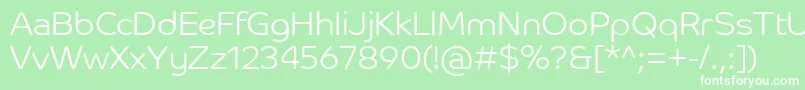 CoHeadlineCorpLight Font – White Fonts on Green Background