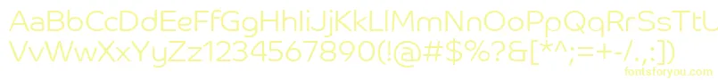 CoHeadlineCorpLight-fontti – keltaiset fontit