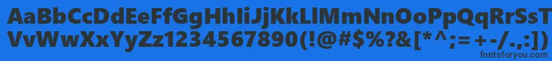 SegoeUiBlack Font – Black Fonts on Blue Background