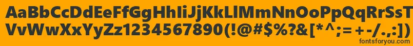 SegoeUiBlack Font – Black Fonts on Orange Background