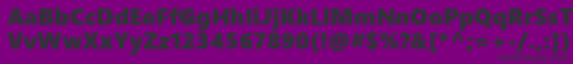 フォントSegoeUiBlack – 紫の背景に黒い文字