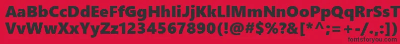 SegoeUiBlack Font – Black Fonts on Red Background