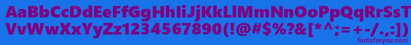 Шрифт SegoeUiBlack – фиолетовые шрифты на синем фоне