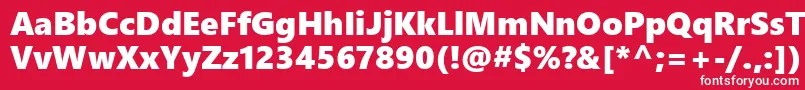 フォントSegoeUiBlack – 赤い背景に白い文字