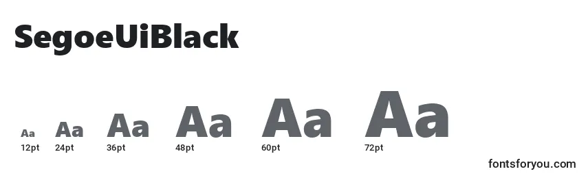 SegoeUiBlack Font Sizes