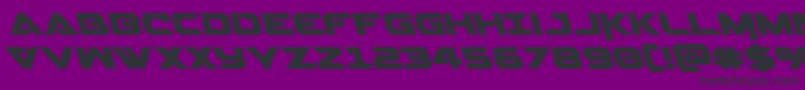 Fonte Gemina2left – fontes pretas em um fundo violeta