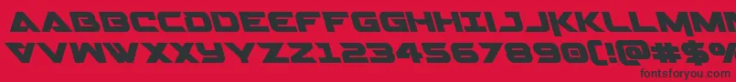 Gemina2left Font – Black Fonts on Red Background