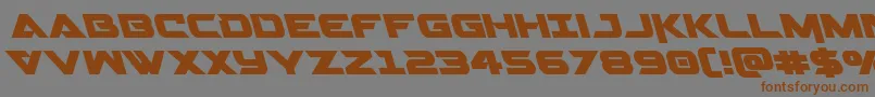 Fonte Gemina2left – fontes marrons em um fundo cinza