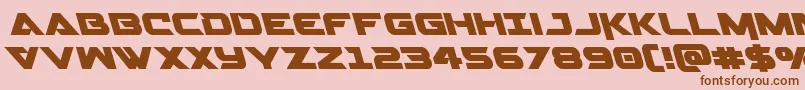 Gemina2left Font – Brown Fonts on Pink Background