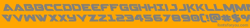 Gemina2left Font – Gray Fonts on Orange Background