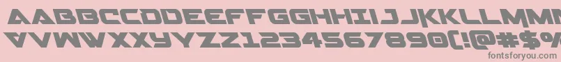 Gemina2left Font – Gray Fonts on Pink Background