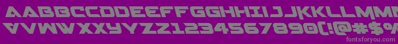 Gemina2left Font – Gray Fonts on Purple Background