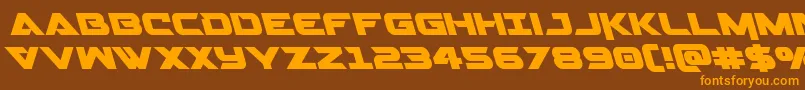 fuente Gemina2left – Fuentes Naranjas Sobre Fondo Marrón