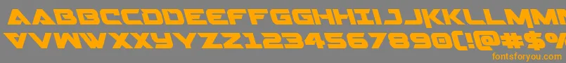 Gemina2left Font – Orange Fonts on Gray Background