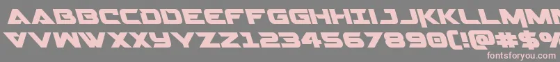 Gemina2left Font – Pink Fonts on Gray Background
