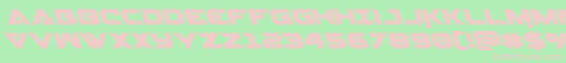 Gemina2left Font – Pink Fonts on Green Background