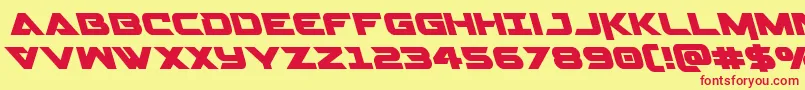 Gemina2left Font – Red Fonts on Yellow Background