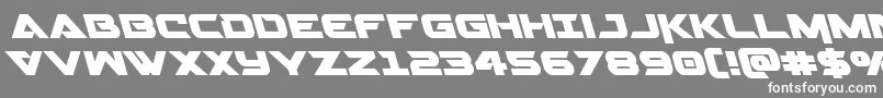 Fonte Gemina2left – fontes brancas em um fundo cinza