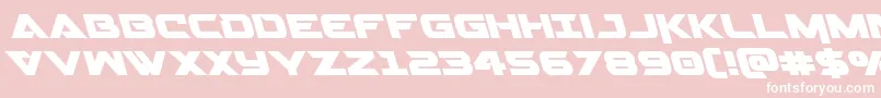 Gemina2left Font – White Fonts on Pink Background