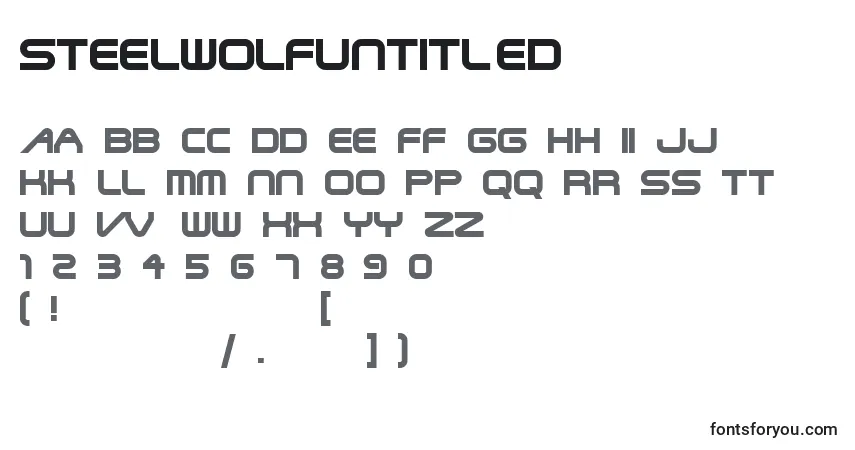 Steelwolfuntitled-fontti – aakkoset, numerot, erikoismerkit