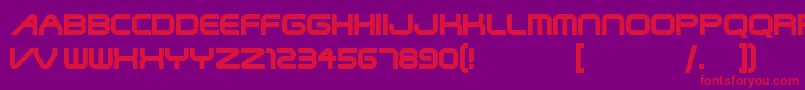 Steelwolfuntitled Font – Red Fonts on Purple Background