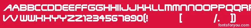 Steelwolfuntitled Font – White Fonts on Red Background