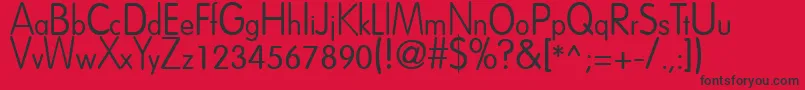 Dreamspeak Font – Black Fonts on Red Background