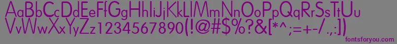 Dreamspeak Font – Purple Fonts on Gray Background