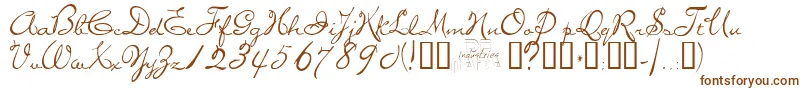 Missb Font – Brown Fonts on White Background