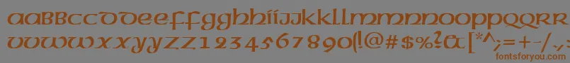 fuente CelticNormal – Fuentes Marrones Sobre Fondo Gris
