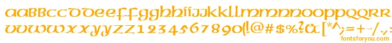 フォントCelticNormal – オレンジのフォント