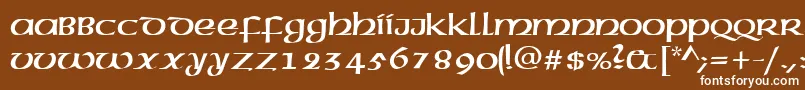 Подробнее о шрифте CelticNormal Шрифт CelticNormal – белые шрифты на коричневом фоне