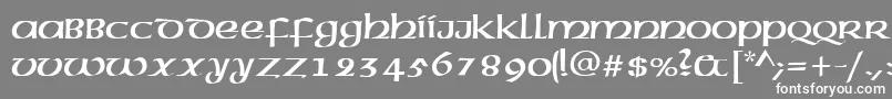 More about CelticNormal Font CelticNormal Font – White Fonts on Gray Background
