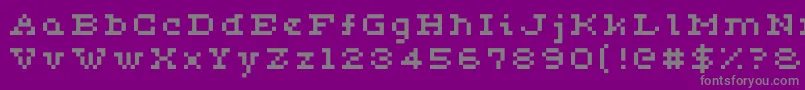 Ceriph0554 Font – Gray Fonts on Purple Background