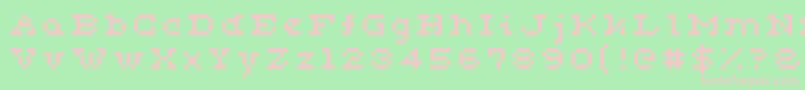 Ceriph0554 Font – Pink Fonts on Green Background