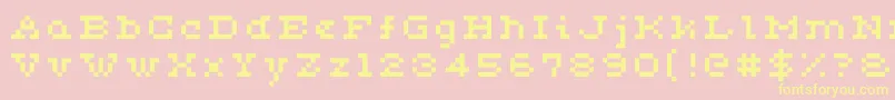 Ceriph0554 Font – Yellow Fonts on Pink Background