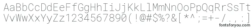 Шрифт RobotomonoThin – типографские шрифты