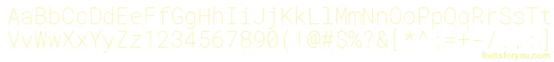 RobotomonoThin Font – Yellow Fonts