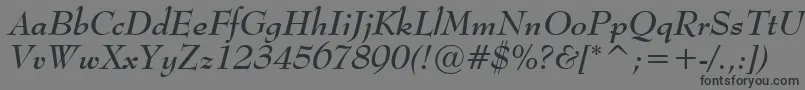 MonitorSsiBoldItalic Font – Black Fonts on Gray Background