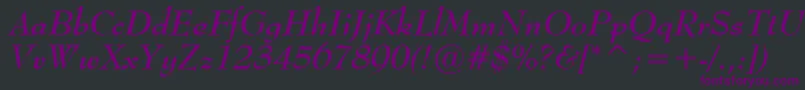MonitorSsiBoldItalic Font – Purple Fonts on Black Background