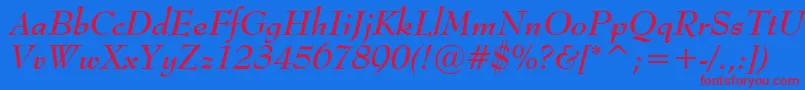 More about MonitorSsiBoldItalic Font MonitorSsiBoldItalic Font – Red Fonts on Blue Background