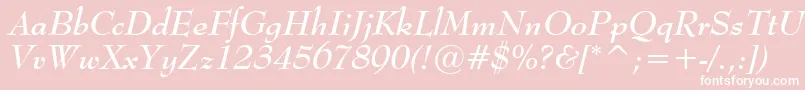 MonitorSsiBoldItalic Font – White Fonts on Pink Background