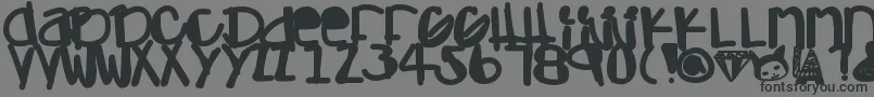 Więcej informacji o czcionce Adamskihand Czcionka Adamskihand – czarne czcionki na szarym tle