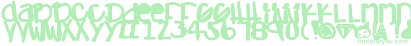 Lisätietoja Adamskihand-fontista Adamskihand-fontti – vihreät fontit