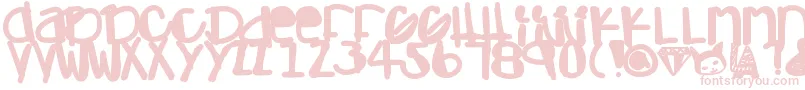 Lisätietoja Adamskihand-fontista Adamskihand-fontti – vaaleanpunaiset fontit