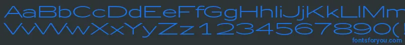 Zeppelin51 Font – Blue Fonts on Black Background