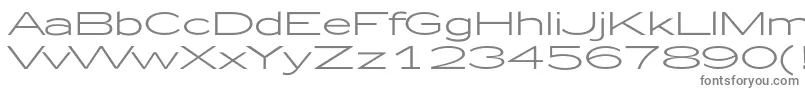 Zeppelin51-fontti – harmaat kirjasimet valkoisella taustalla