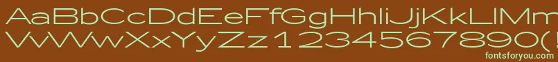 Zeppelin51 Font – Green Fonts on Brown Background