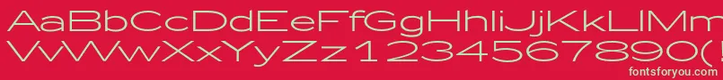 Zeppelin51 Font – Green Fonts on Red Background