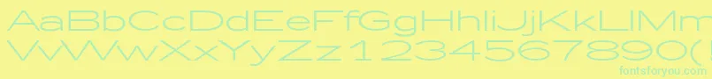 Zeppelin51 Font – Green Fonts on Yellow Background